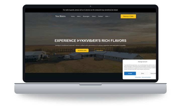 Vos Bistro project website