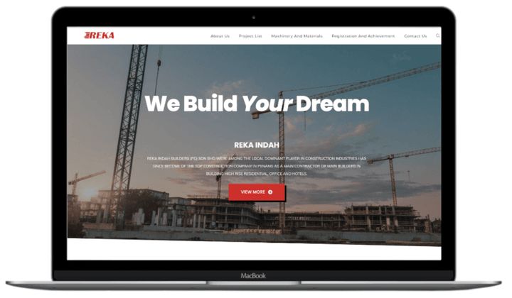 Reka Indah Builders project website