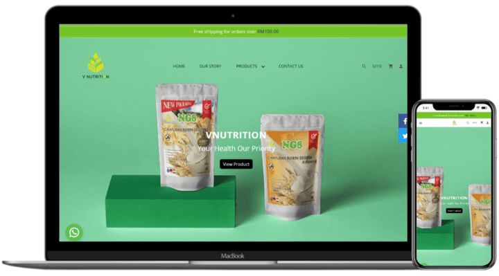 Vnutrition project website