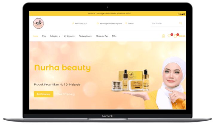 Nurhabeauty project website