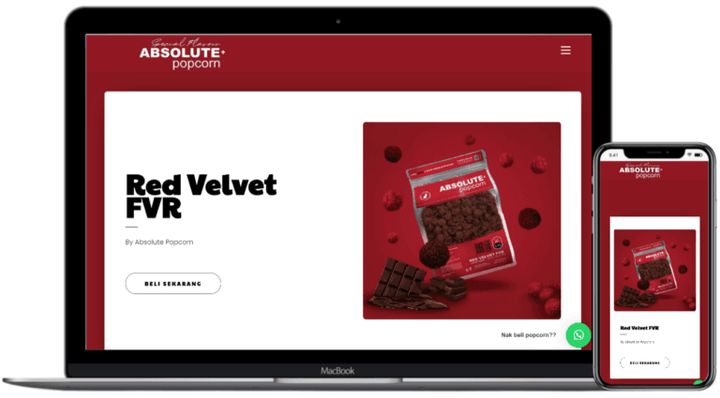 Absolut Popcorn project website